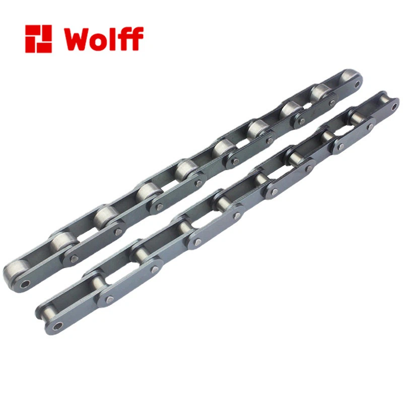 Double Pitch Chain With Top Rollers